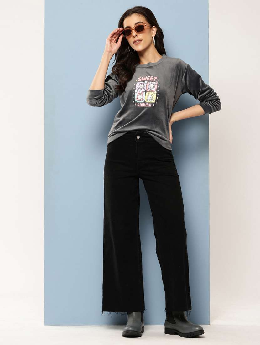 women printed long sleeve sweatshirt - 22227129 -  Standard Image - 3