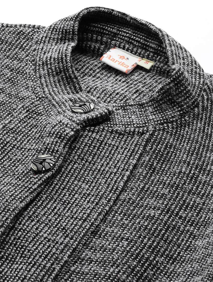 women self design long sleeve cardigan - 22227146 -  Standard Image - 5