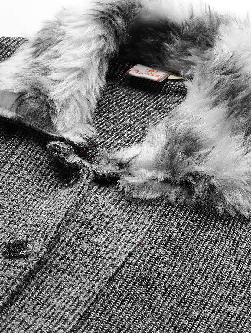 women self design long sleeve cardigan - 22227147 -  Standard Image - 5