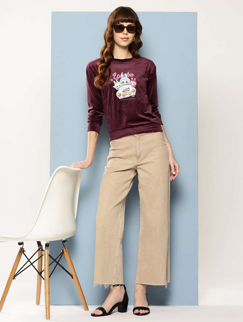 women printed long sleeve sweatshirt - 22227154 -  Standard Image - 3