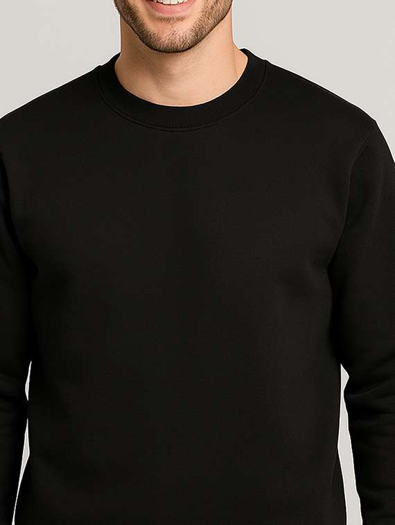 men solid long sleeve regular fit sweatshirt - 22227200 -  Standard Image - 3
