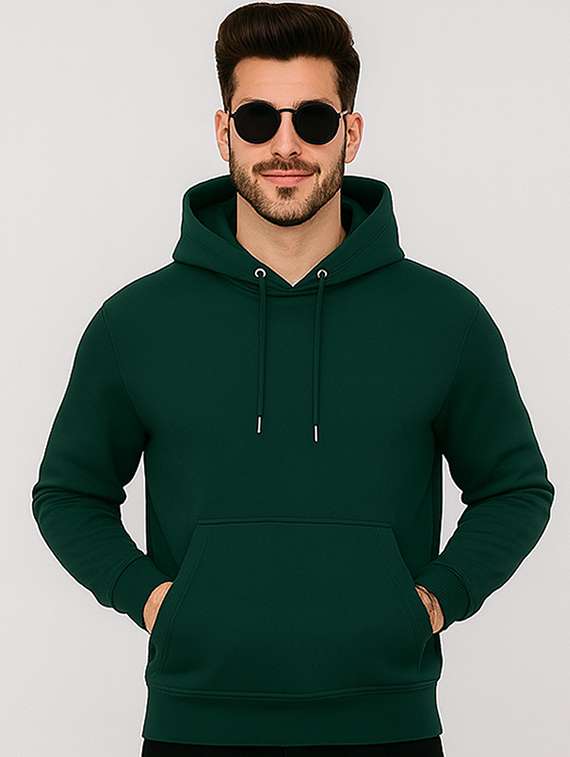 men solid long sleeve regular fit sweatshirt