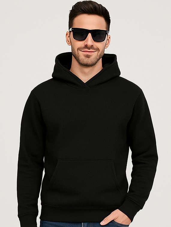 men solid long sleeve regular fit sweatshirt