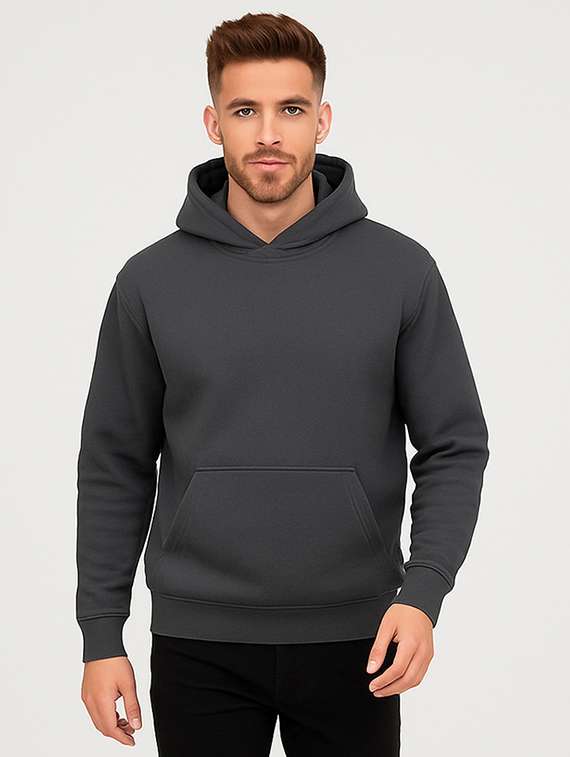 men solid long sleeve regular fit sweatshirt