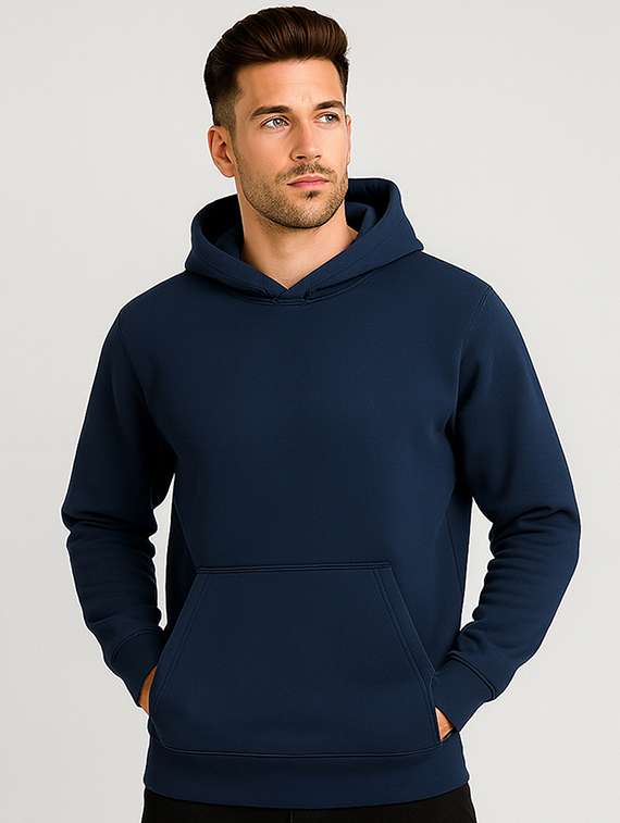 men solid long sleeve regular fit sweatshirt