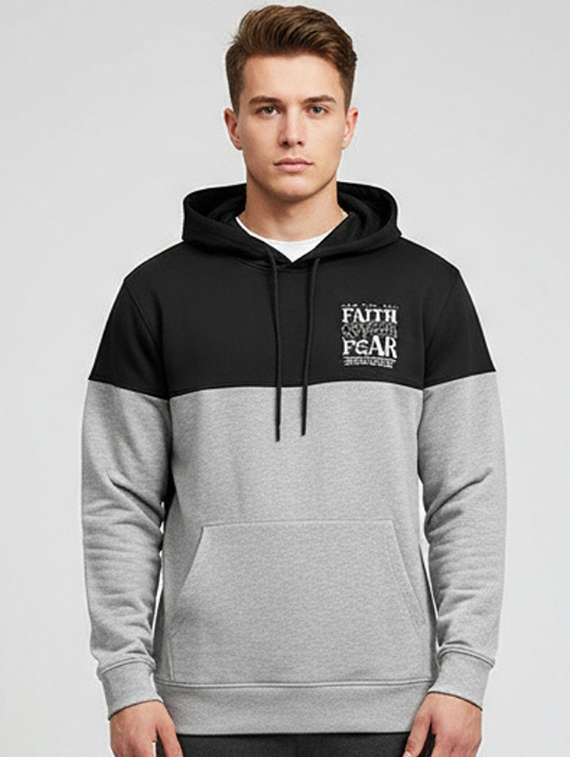 men color block long sleeve regular fit sweatshirt