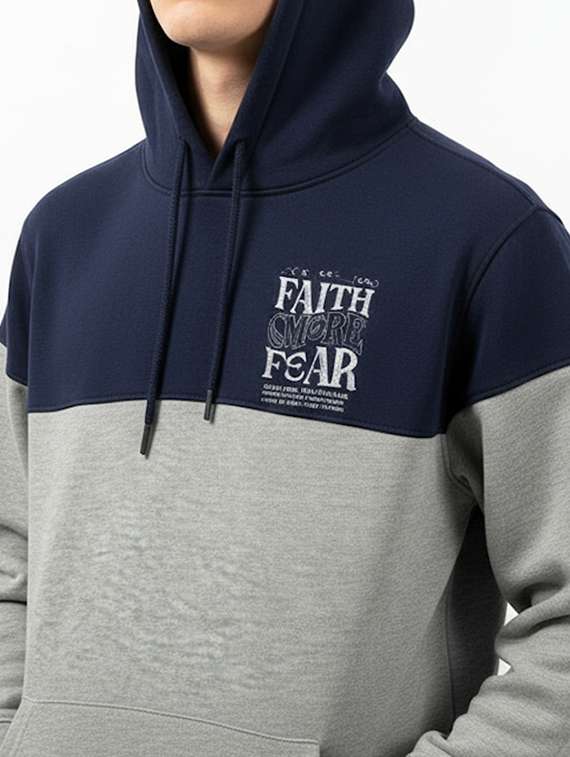 men color block long sleeve regular fit sweatshirt - 22227270 -  Standard Image - 3