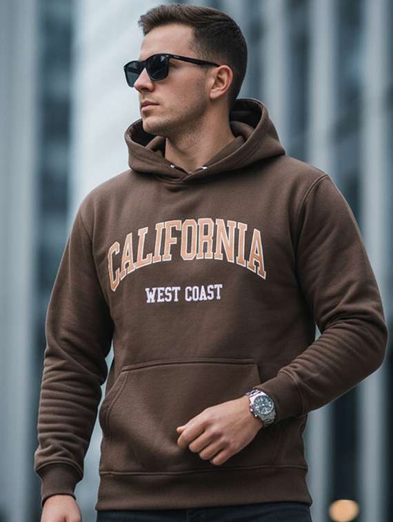 men chest print long sleeve regular fit sweatshirt