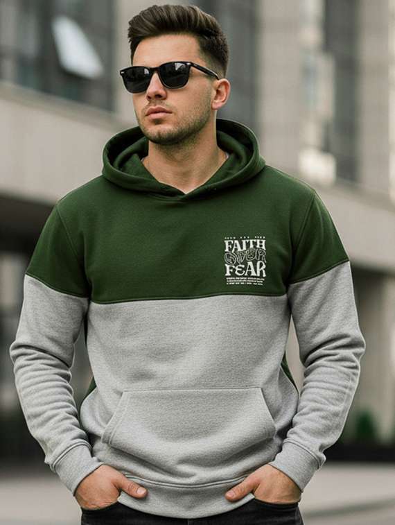 men color block long sleeve regular fit sweatshirt