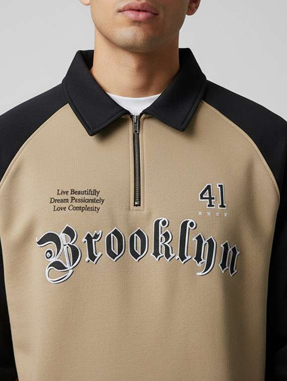 men color block long sleeve regular fit sweatshirt - 22227310 -  Standard Image - 5