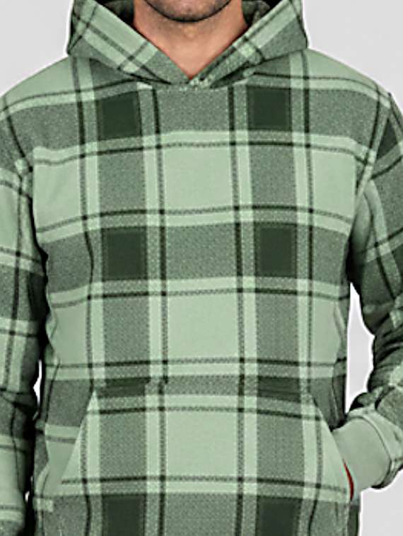 men checkered long sleeve regualr fit sweatshirt - 22227315 -  Standard Image - 5