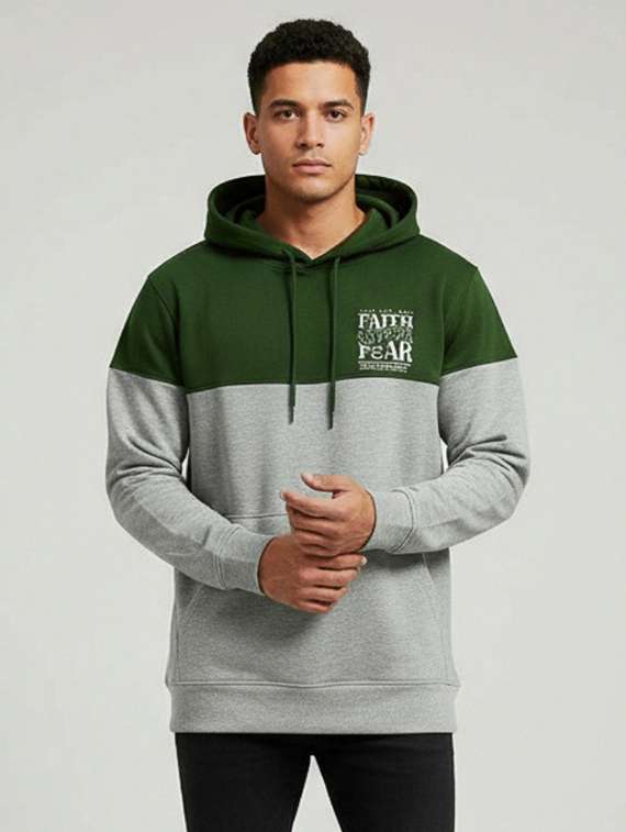 men color block long sleeve regular fit sweatshirt