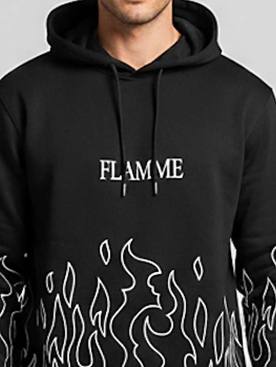 Men Front Print Long Sleeve Regular Fit Sweatshirt - 22227332 -  Standard Image - 5