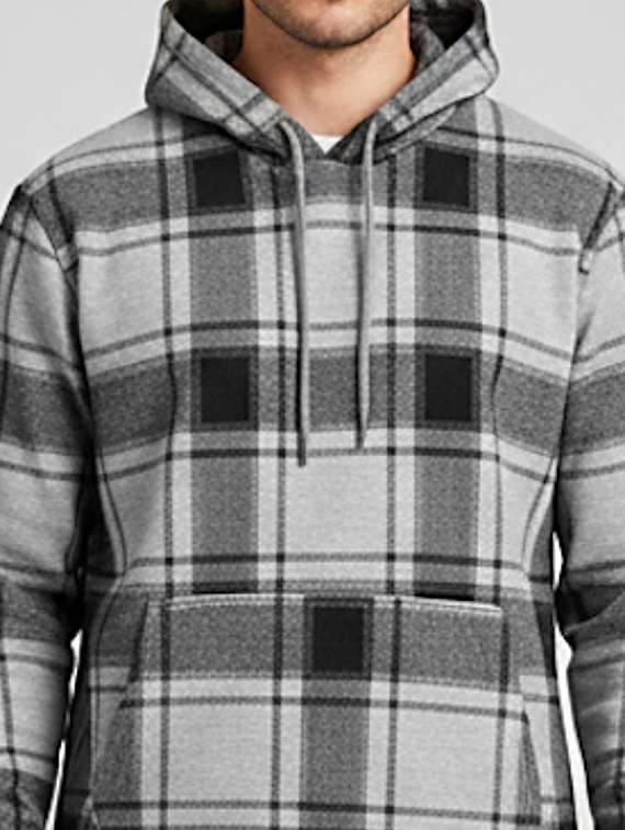 Grey Fleece Striped Sweatshirt - 22227341 -  Standard Image - 5