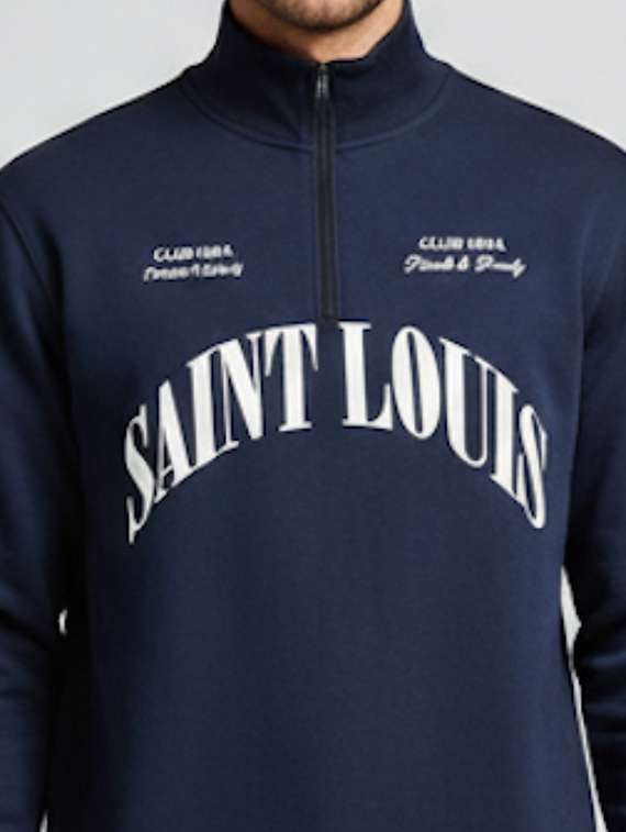 men front print long sleeve regular fit sweatshirt - 22227351 -  Standard Image - 5