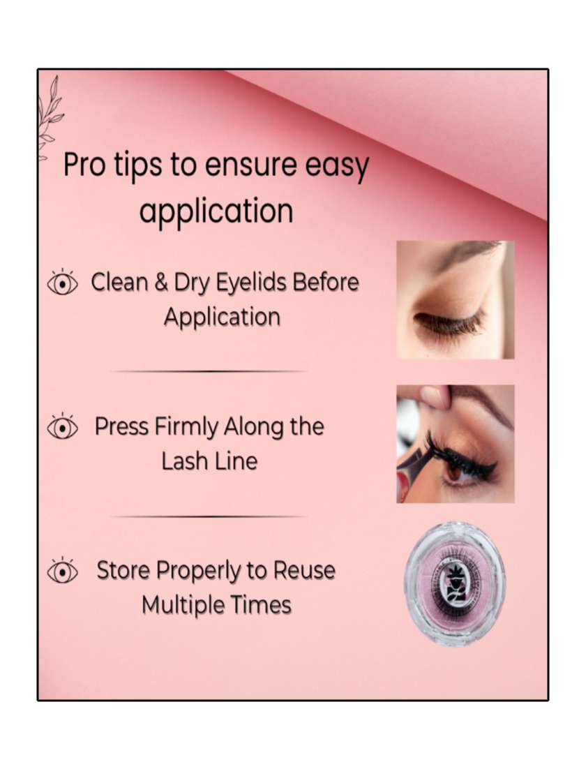 bobi self adhesive eyelashes sa47 outer edge lift bold curved look no glue reusable stick on - 22227357 -  Standard Image - 5