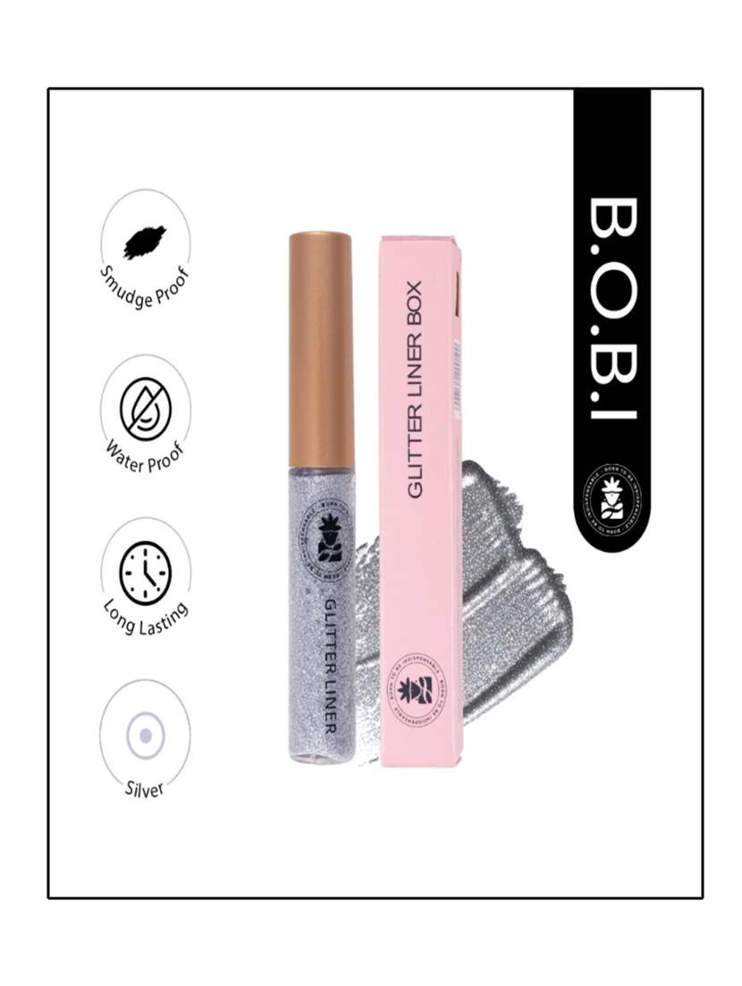 bobi glitter eyeliner delivers a radiant shimmer with every stroke combining intense colour with dazzling micro-fine glitter - 22227366 -  Standard Image - 5
