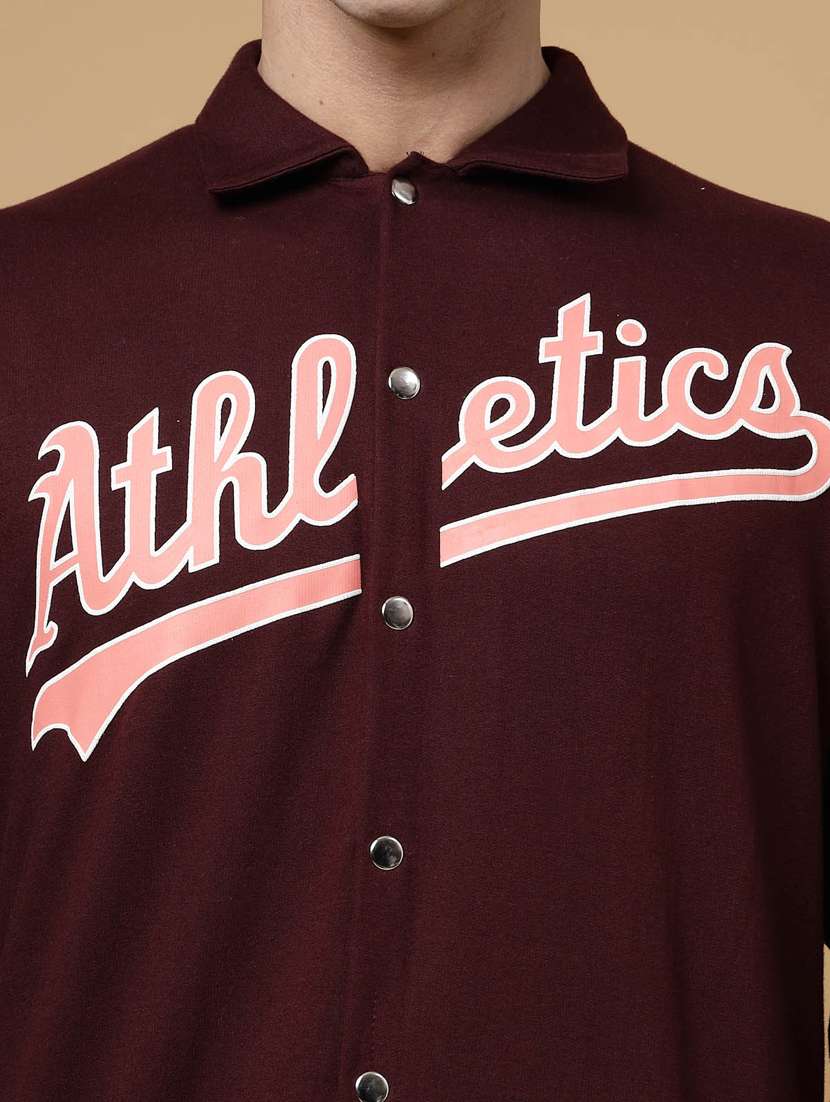 men color block henley neck varsity jacket - 22227443 -  Standard Image - 3