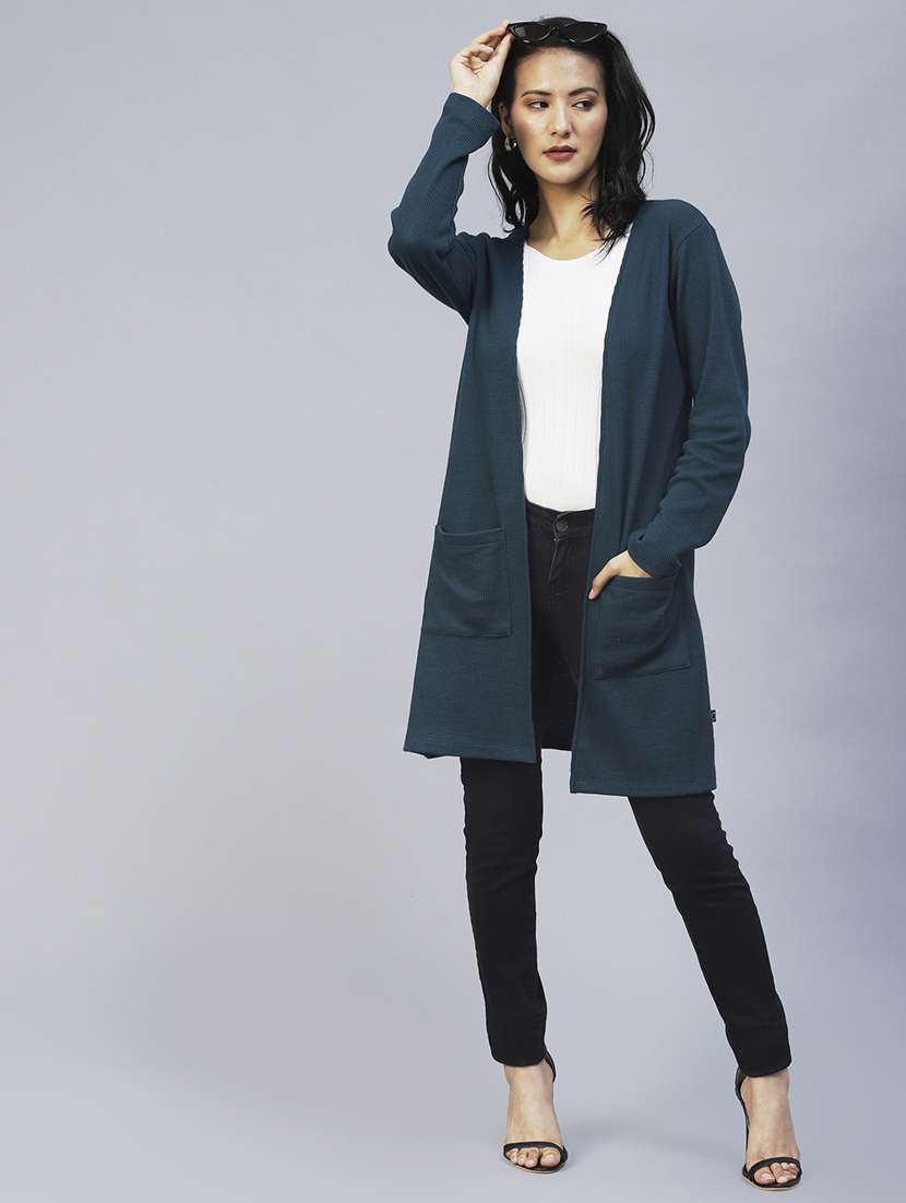 women self designed long sleeve shrug - 22227463 -  Standard Image - 3