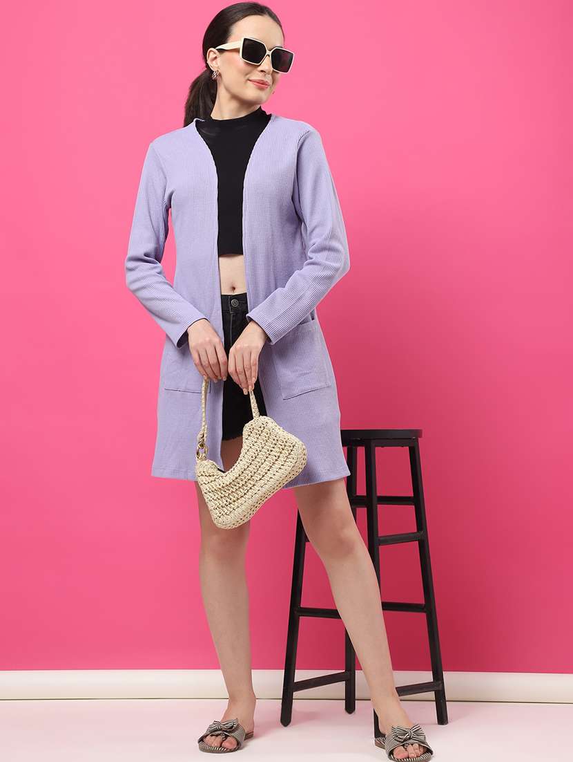 women self designed long sleeve shrug - 22227467 -  Standard Image - 3