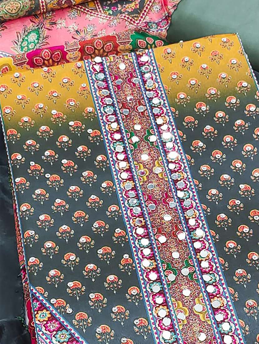 women printed unstitched suit set - 22227522 -  Standard Image - 3