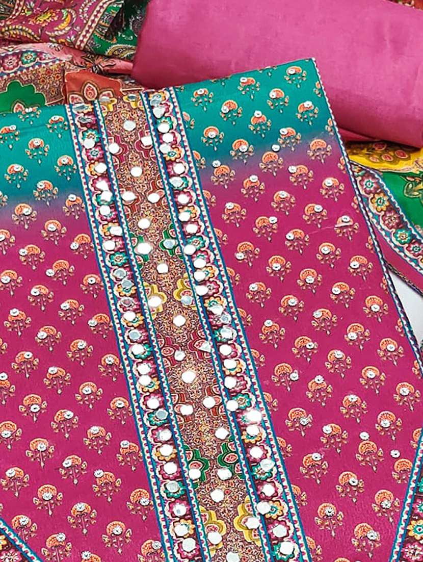 women printed unstitched suit set - 22227524 -  Standard Image - 3