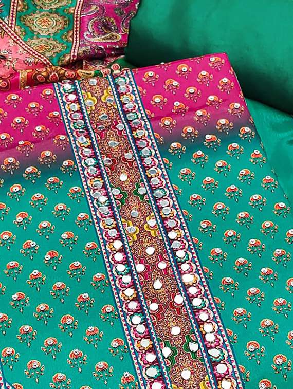 women printed unstitched suit set - 22227525 -  Standard Image - 3