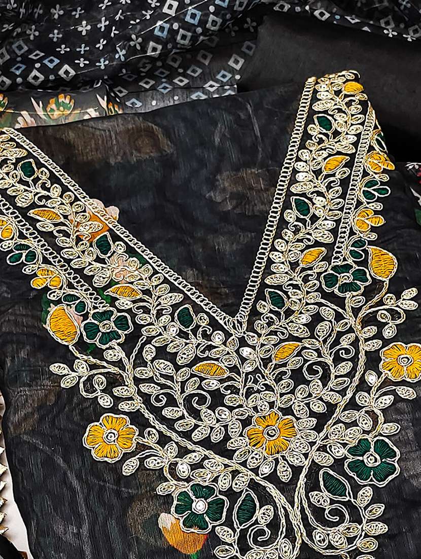 women floral embroidered unstitched suit set - 22227526 -  Standard Image - 3