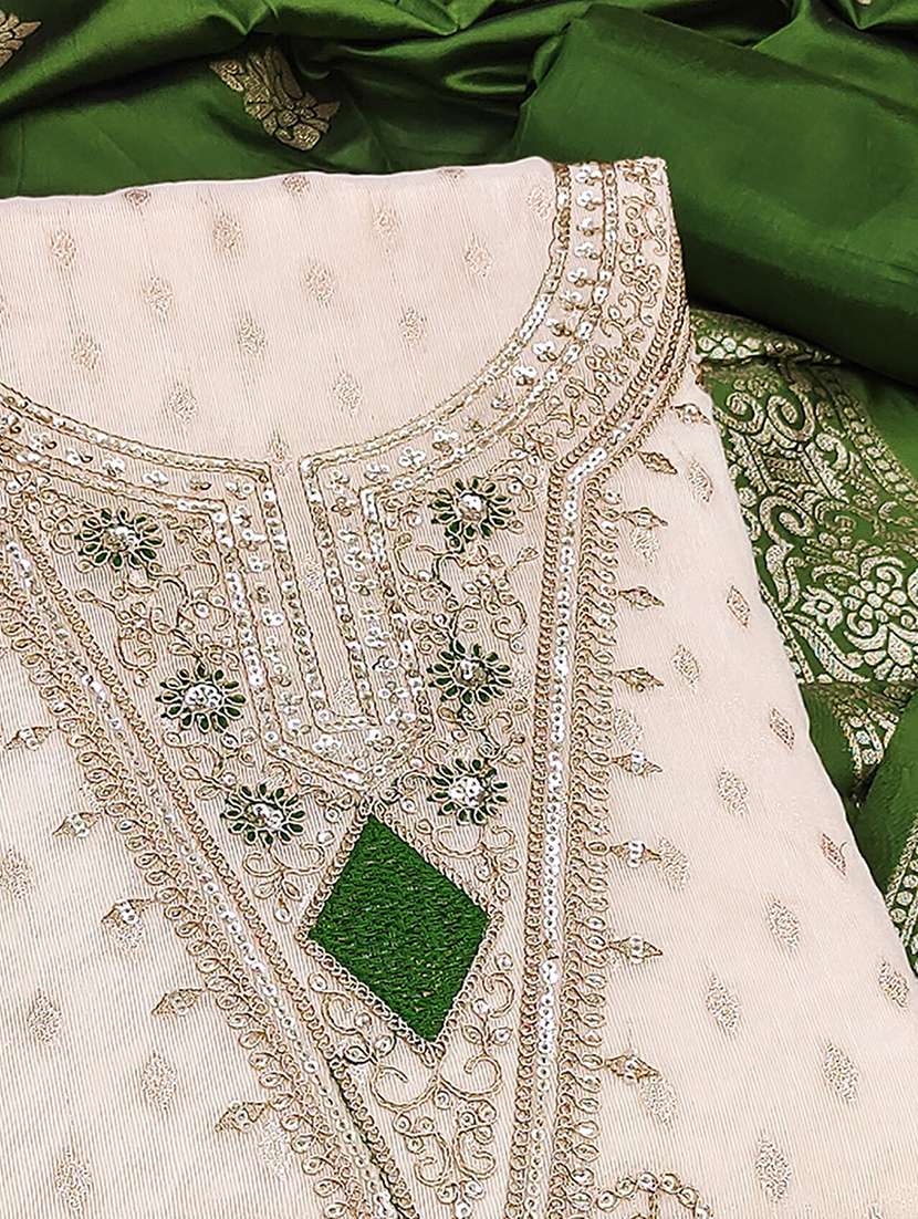 women self design embroidered unstitched suit set - 22227567 -  Standard Image - 3