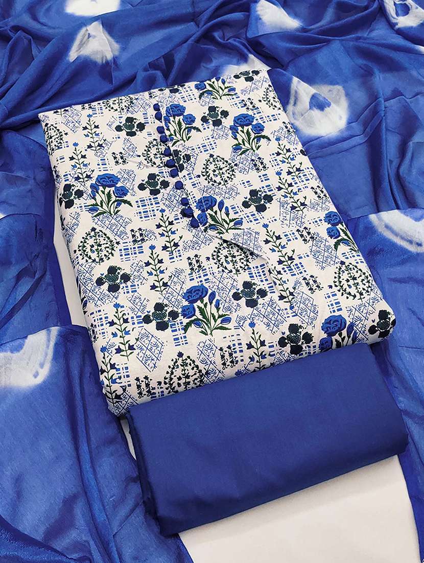 women printed unstitched suit set - 22227580 -  Standard Image - 3