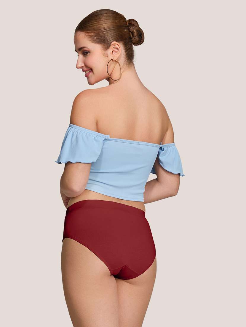 women pack of 2 solid mid rise panty - 22227630 -  Standard Image - 3