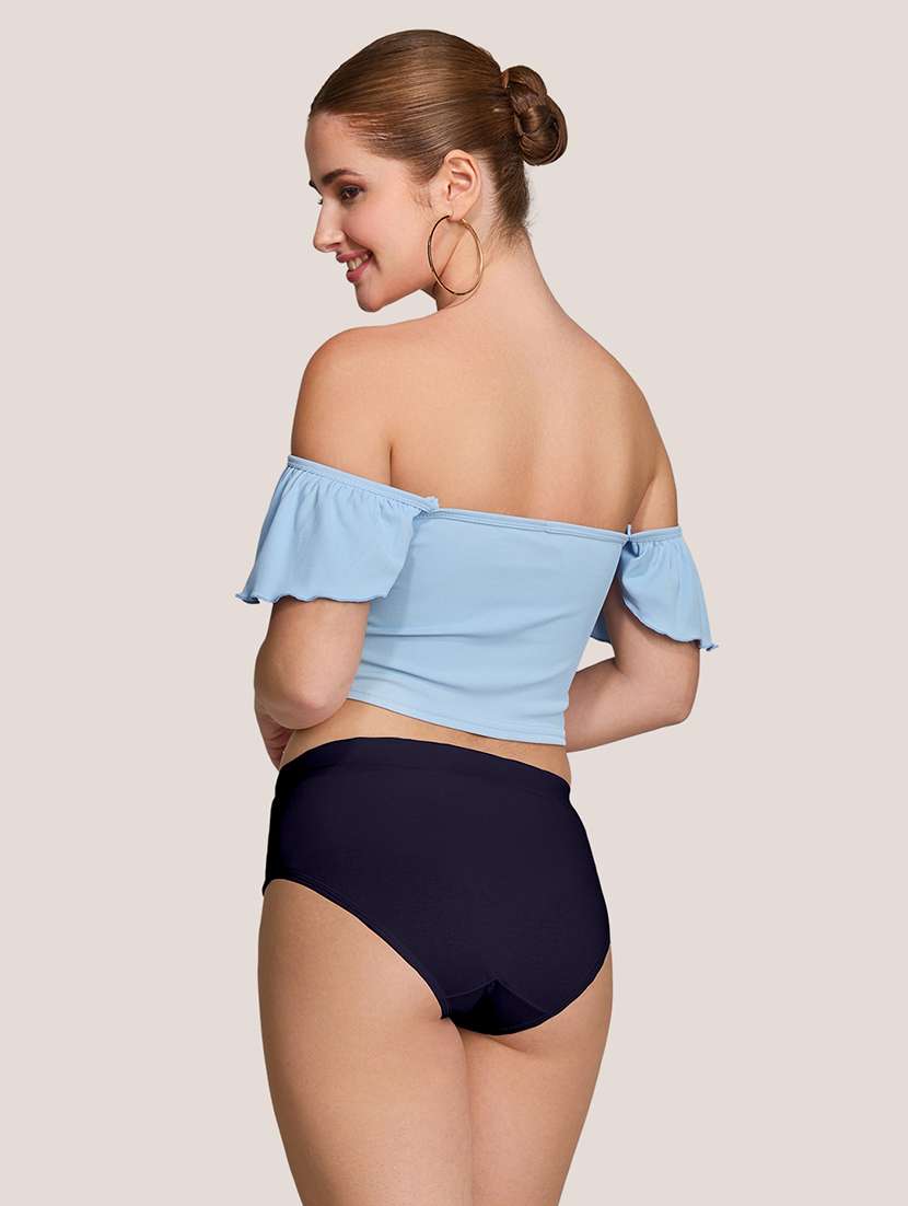 women pack of 2 solid mid rise panty - 22227635 -  Standard Image - 3