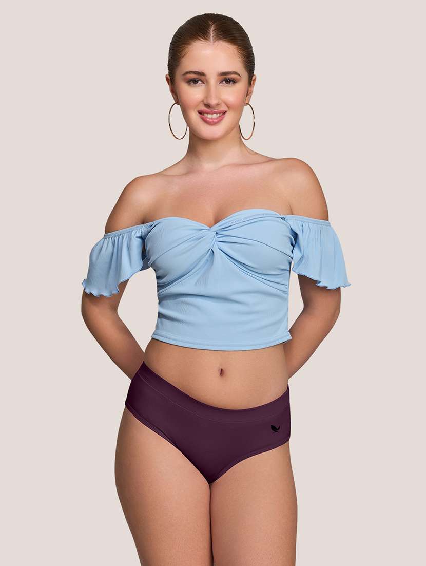 women pack of 3 solid mid rise panty - 22227638 -  Standard Image - 3