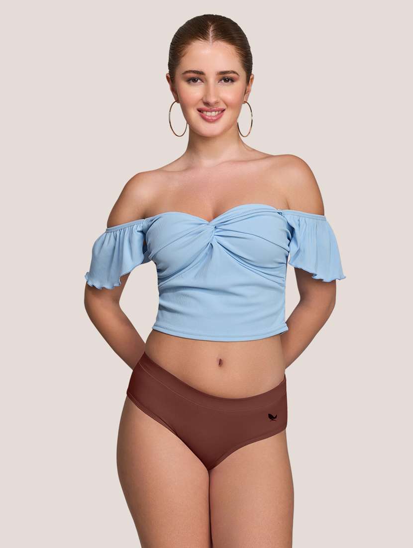 women pack of 3 solid mid rise panty - 22227638 -  Standard Image - 5