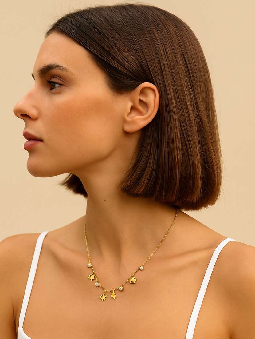 women gold plated charms pendant