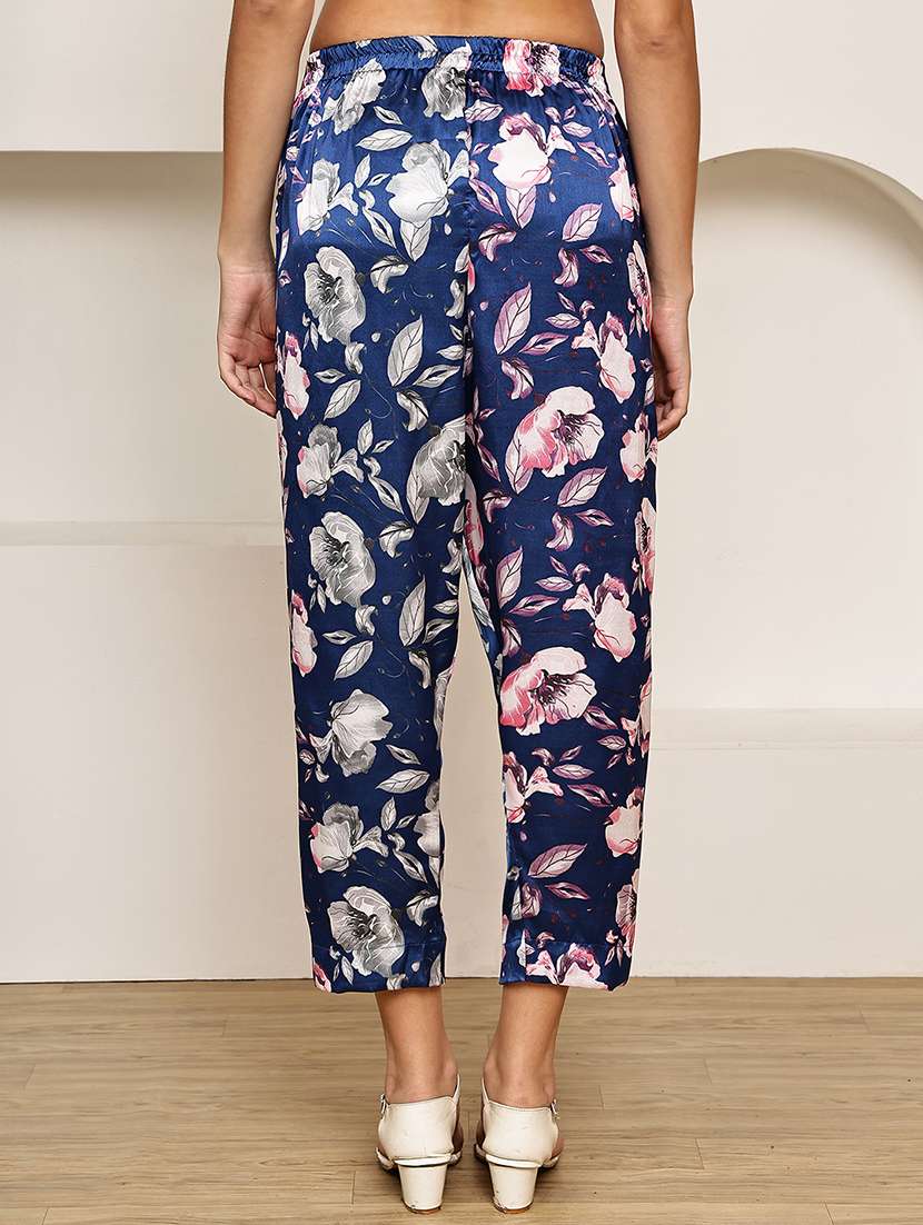 women printed mid rise straight palazzo - 22227697 -  Standard Image - 3