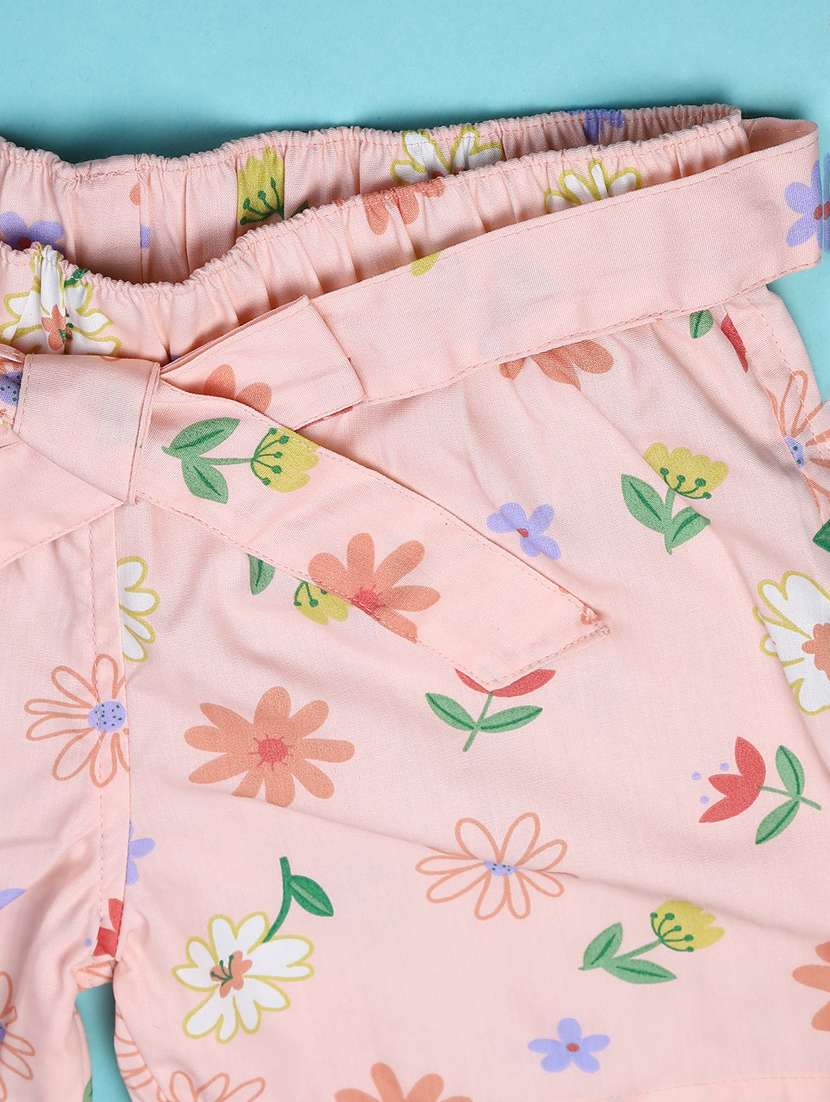 gurls floral print top and shorts set - 22227705 -  Standard Image - 3