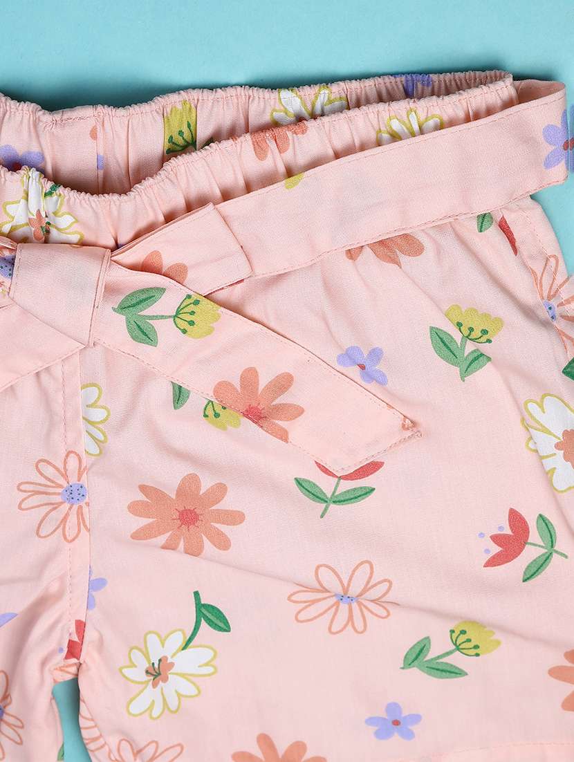 gurls floral print top and shorts set - 22227705 -  Standard Image - 5