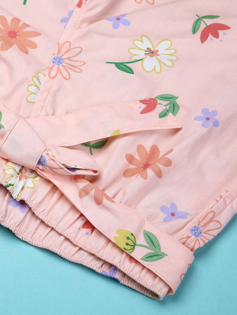 gurls floral print top and shorts set - 22227705 -  Standard Image - 5