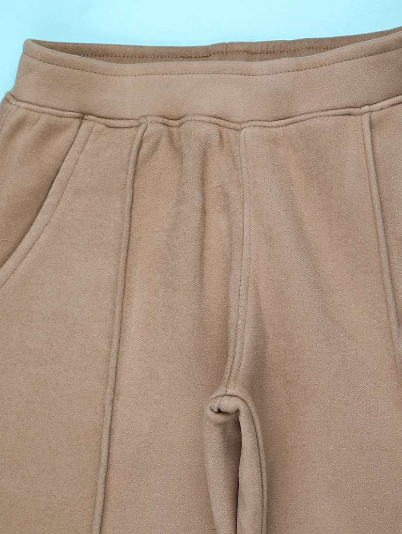 girls solid mid rise winterwear pyjama - 22227805 -  Standard Image - 3