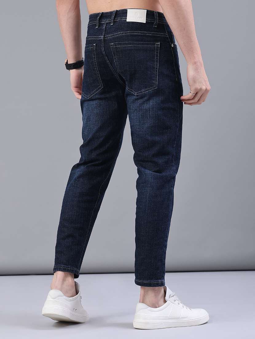 men washed mid rise ankle length jeans - 22227870 -  Standard Image - 3
