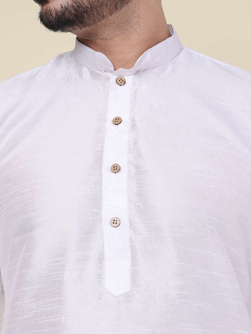 men solid long sleeve kurta churidar ethnic wear set - 22228009 -  Standard Image - 5