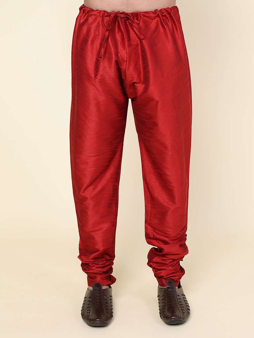 men solid mandarin neck kurta pyjama with jacket ethnic wear set - 22228040 -  Standard Image - 3