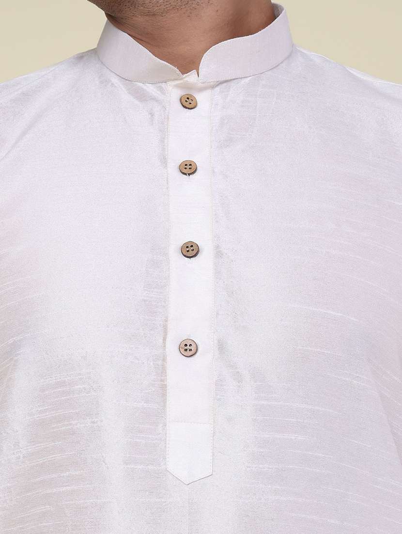 men solid long sleeve kurta churidar ethnic wear set - 22228047 -  Standard Image - 5