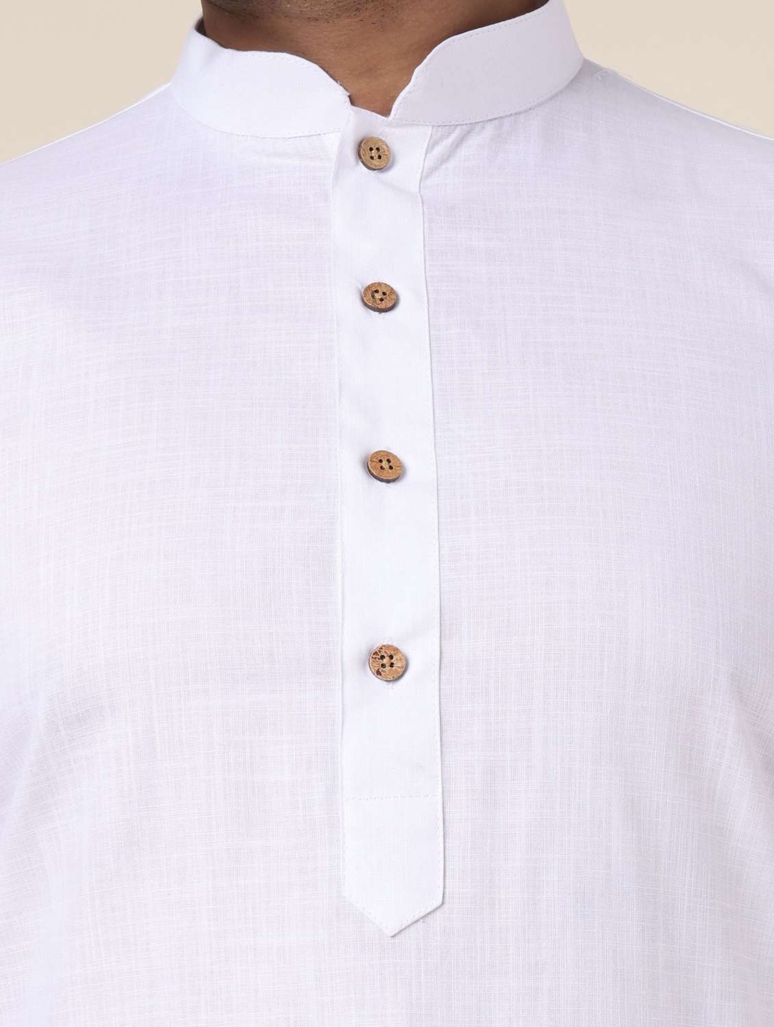 men solid long sleeve kurta churidar ethnic wear set - 22228051 -  Standard Image - 5