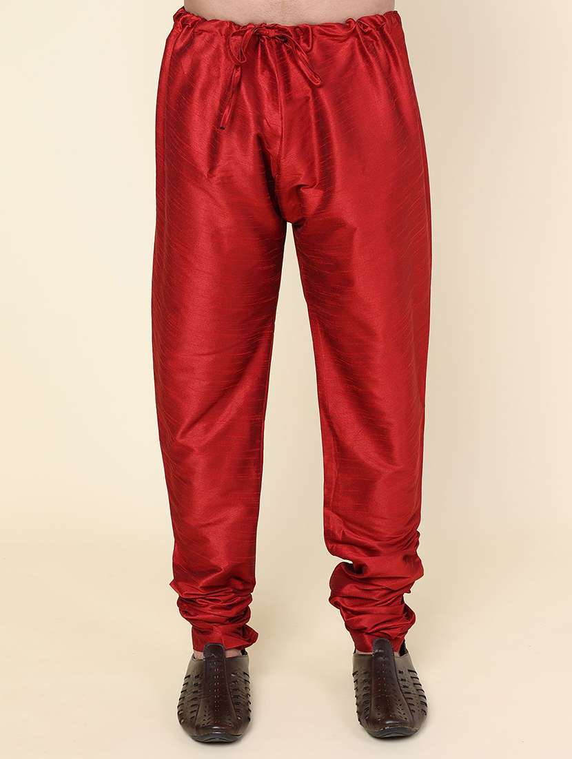 men solid long sleeve kurta churidar ethnic wear set - 22228056 -  Standard Image - 3