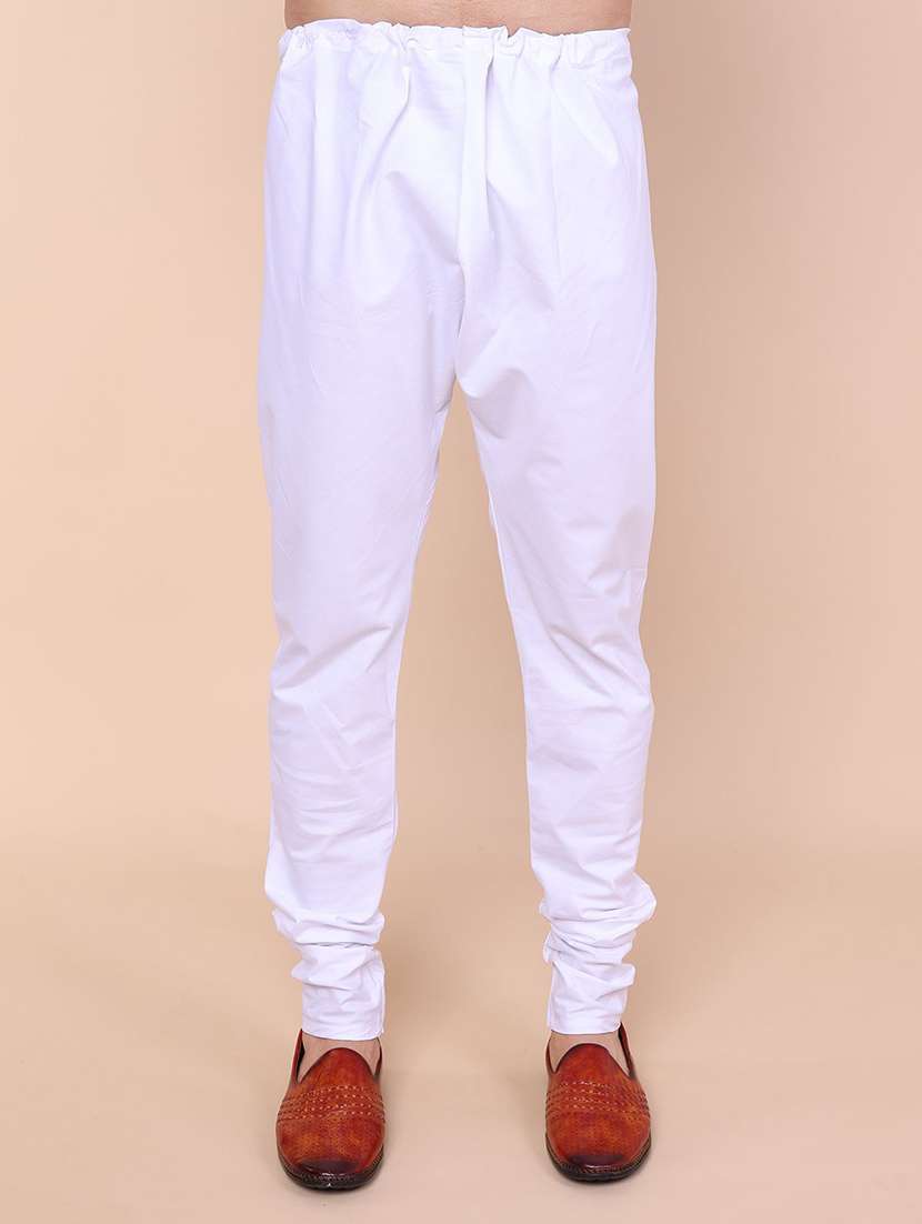 men solid long sleeve kurta churidar ethnic wear set - 22228065 -  Standard Image - 3