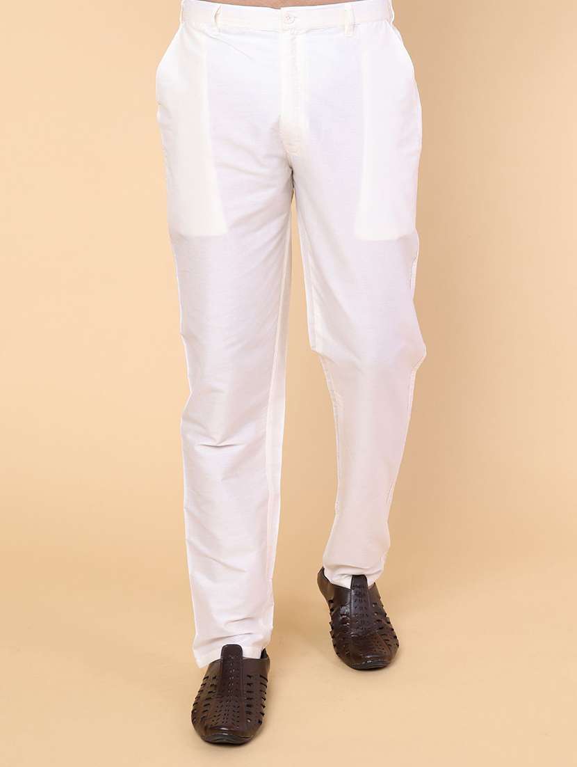 men solid mid rise ethnic pyjama 