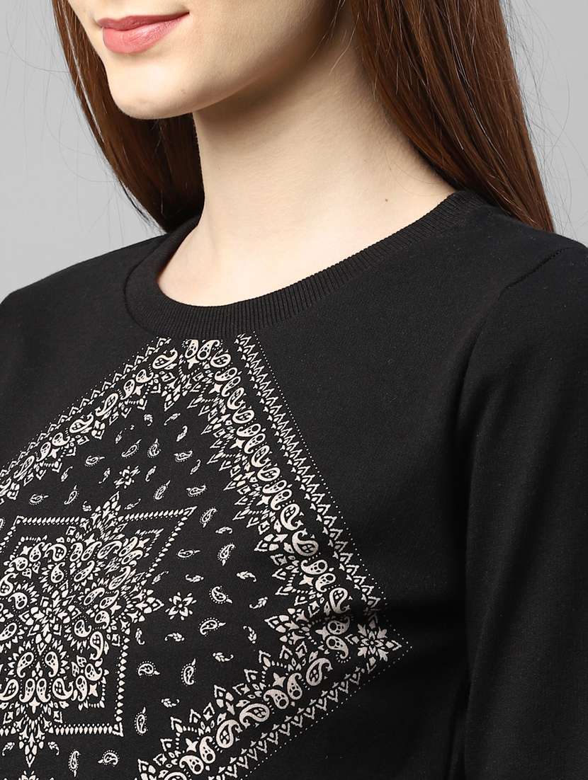 women printed sweatshirt and jogger co-ord set - 22228164 -  Standard Image - 3