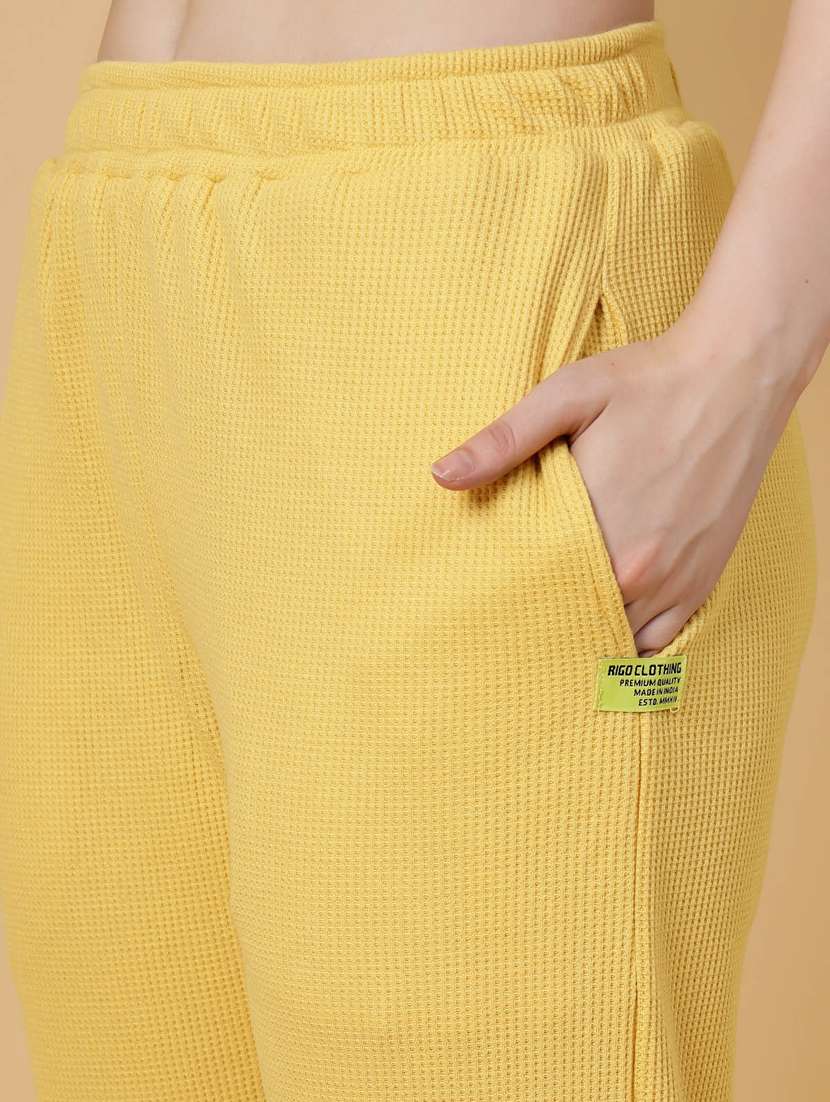 women solid top and trouser co-ord set - 22228178 -  Standard Image - 5